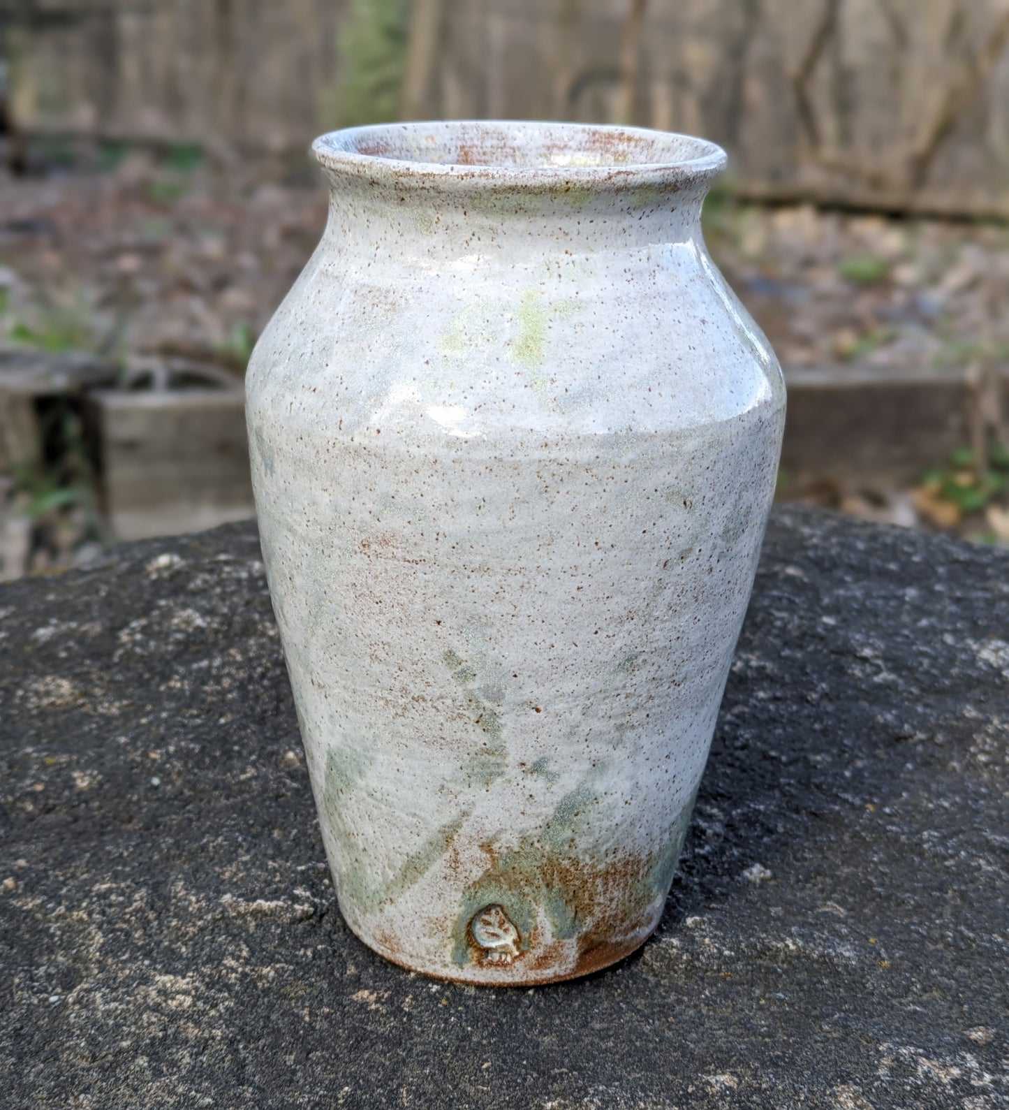 Classic White Ceramic Vase 6.5"