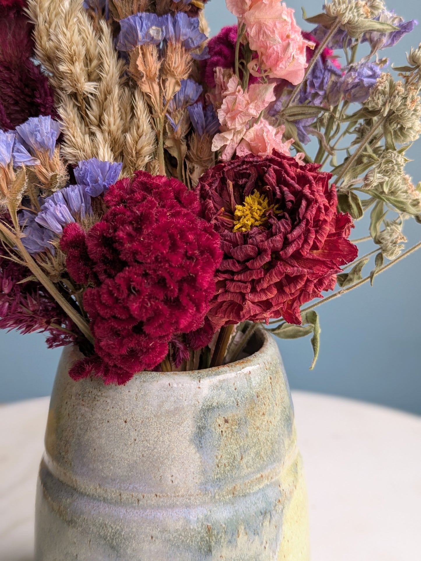 Small Vase Dried Flower Arrangement