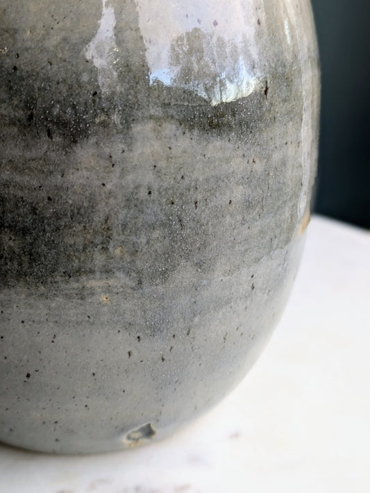 Large Round Striped Vase 6.6"