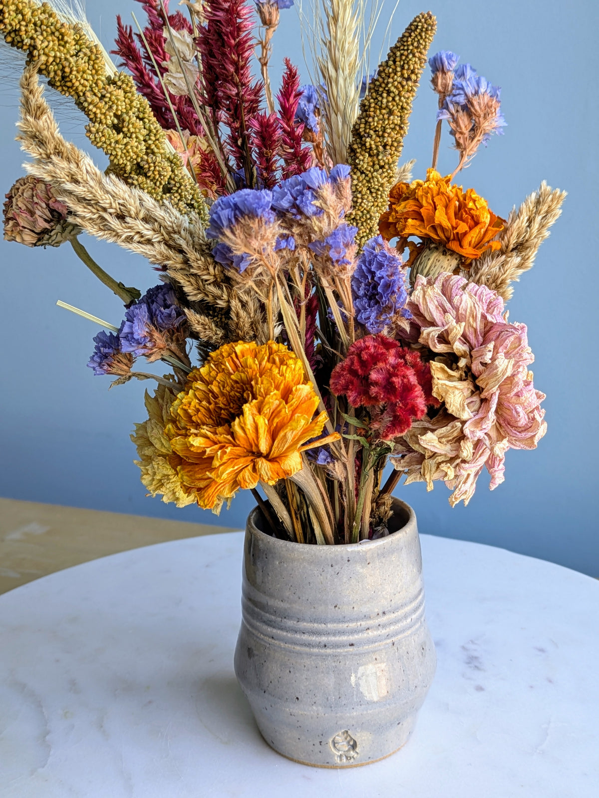 Small Vase Dried Flower Arrangement