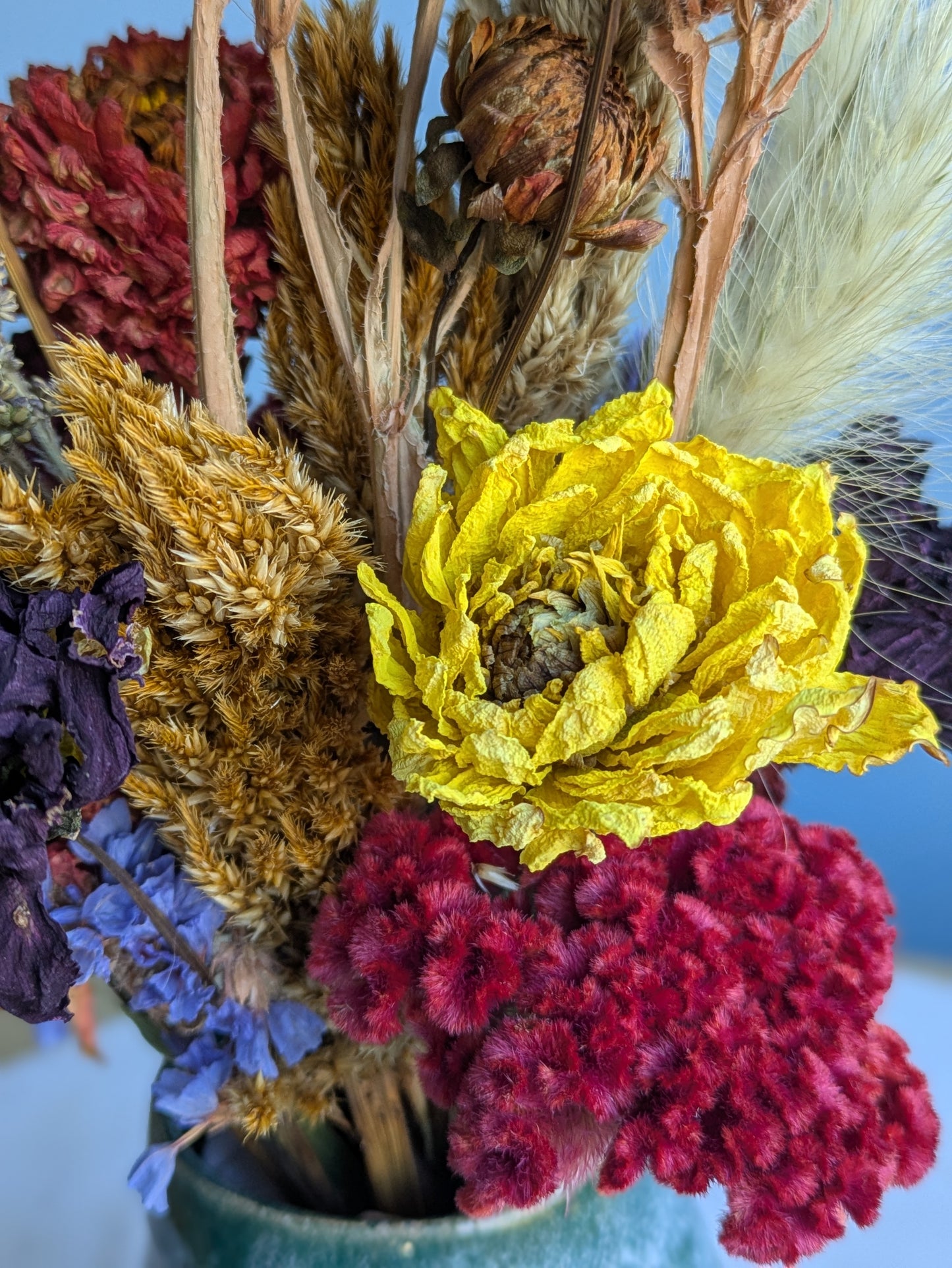 Small Vase Dried Flower Arrangement