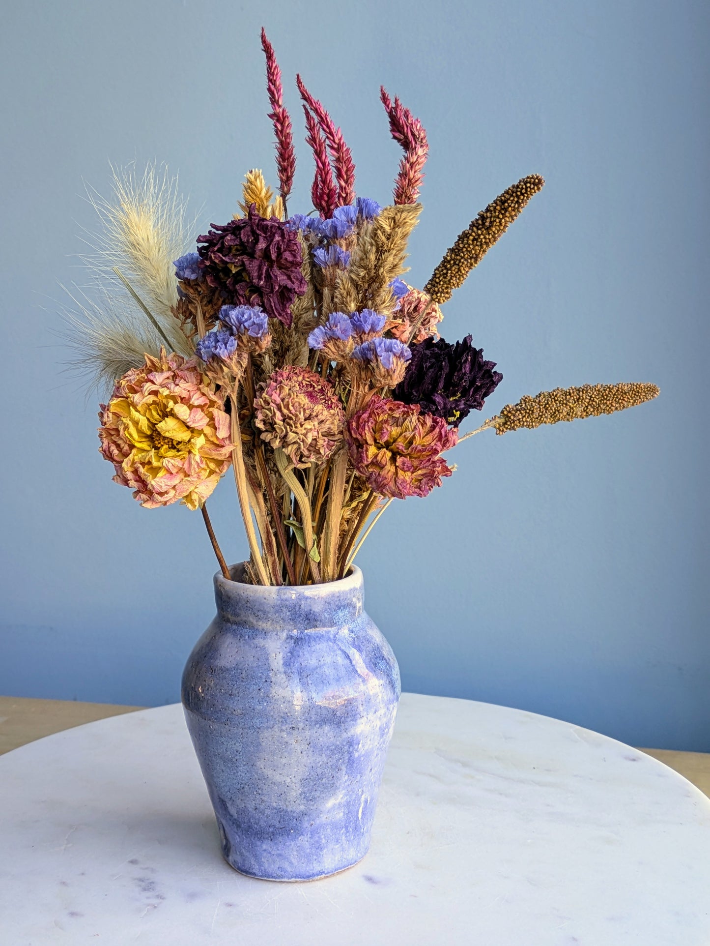 Small Vase Dried Flower Arrangement