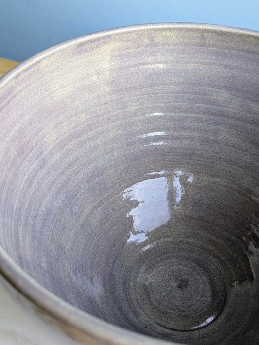 Large Lilac Stripe Bowl
