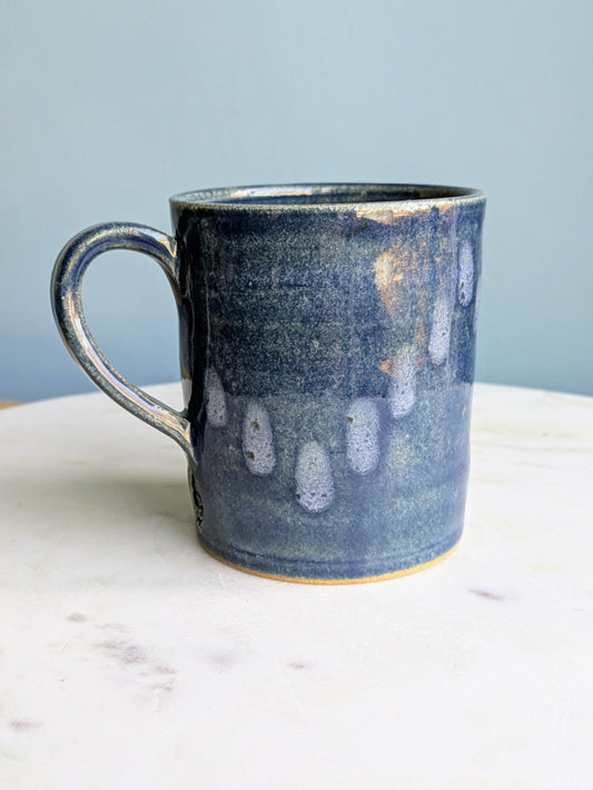 Blue Little Stripes Mug 3-4"