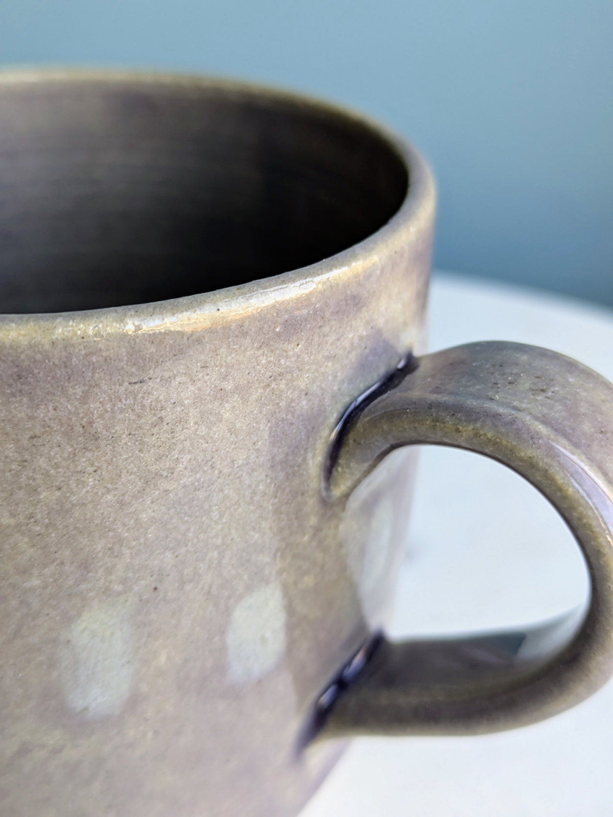 Lilac Little Stripes Mug 3-4"