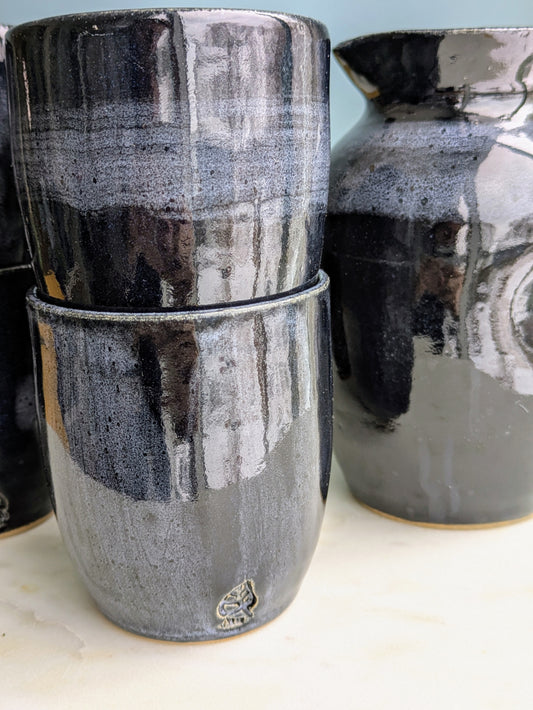 Midnight Pitcher and Cup Set