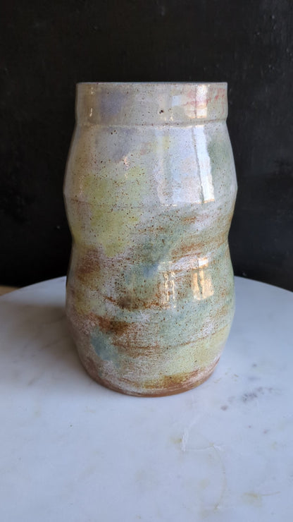 Layered Colors Ceramic Layers Vase 7.5"