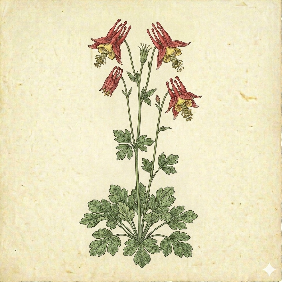 Aquilegia canadensis – Wild Columbine