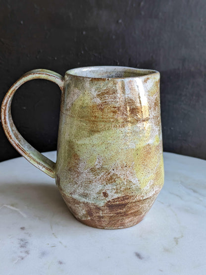 Shorty Color Wash Ceramic Pitcher 5"