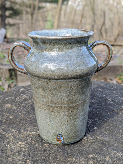 Denim Wash Ceramic Vase 6.5"