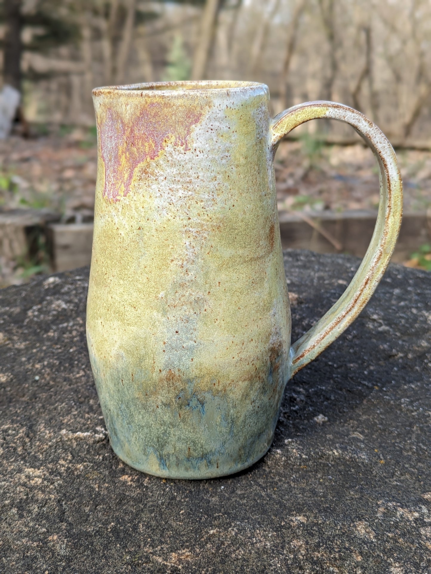 Mixed Pastel Ceramic Pitcher 6"