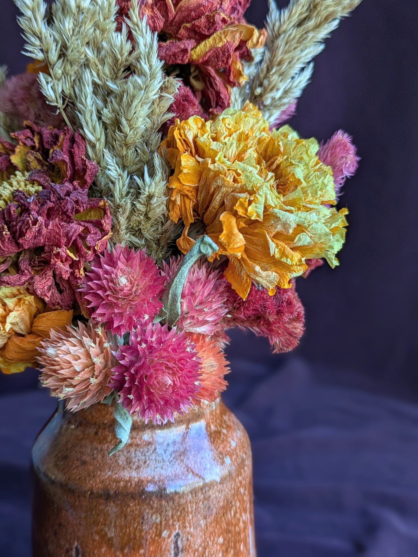 Autumn Dried Flower Arrangement