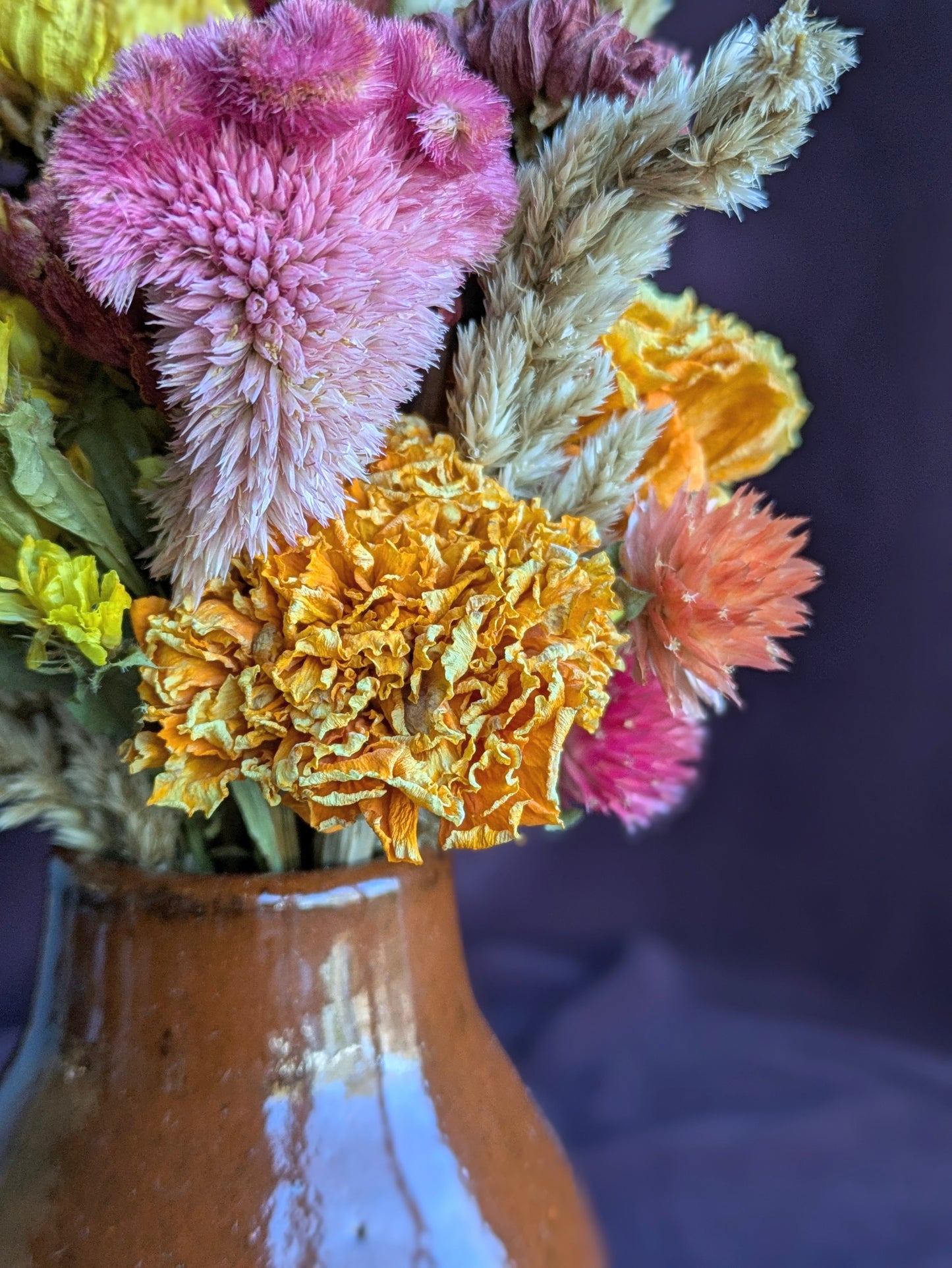 Autumn Dried Flower Arrangement