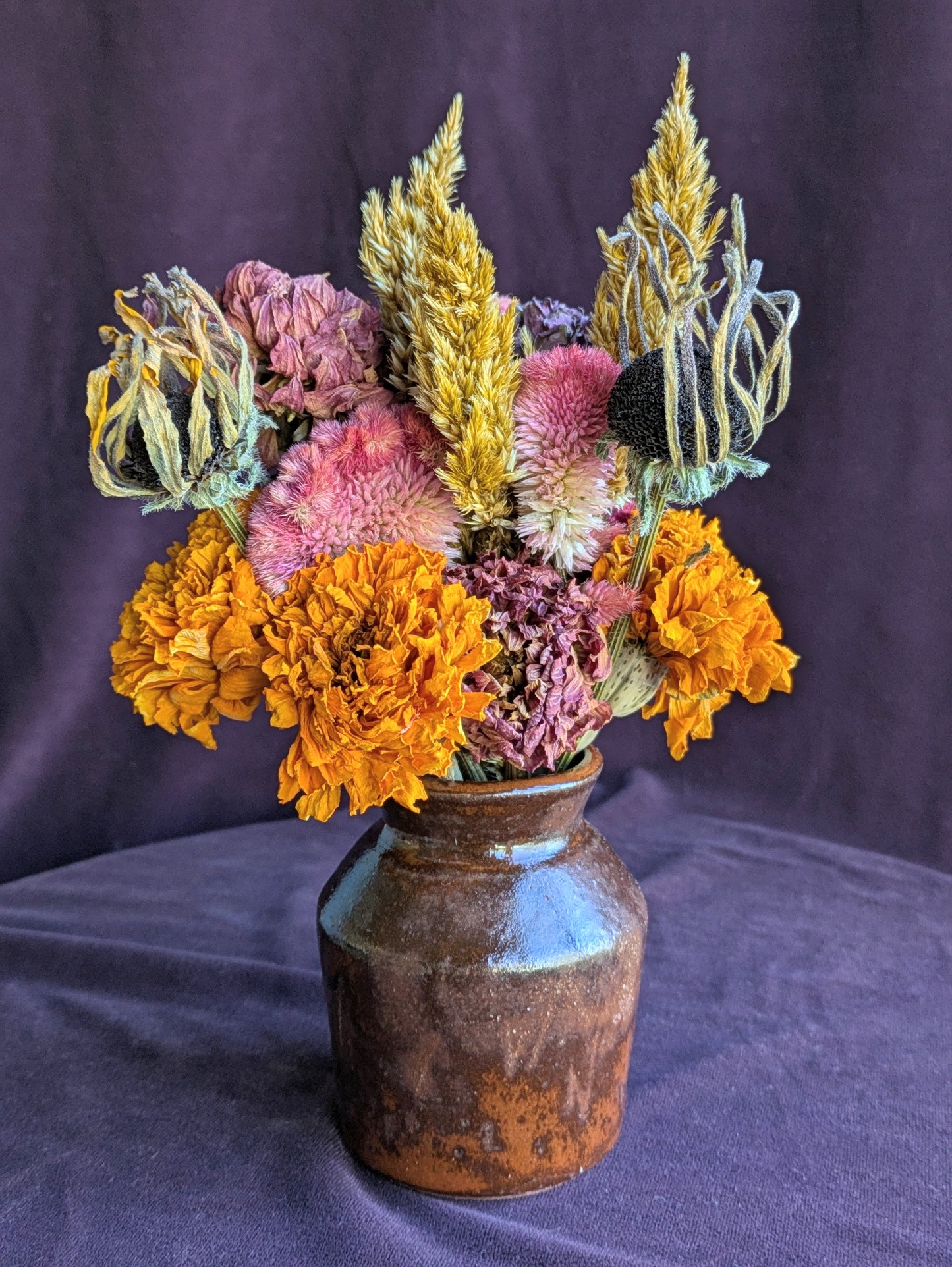 Autumn Dried Flower Arrangement