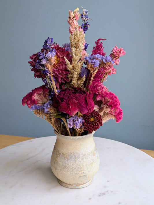 Small Vase Dried Flower Arrangement