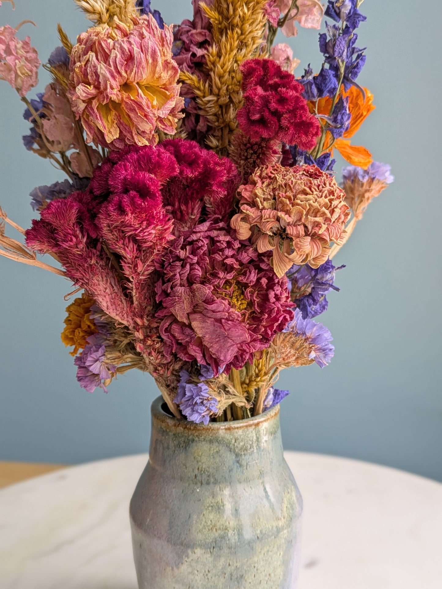 Small Vase Dried Flower Arrangement