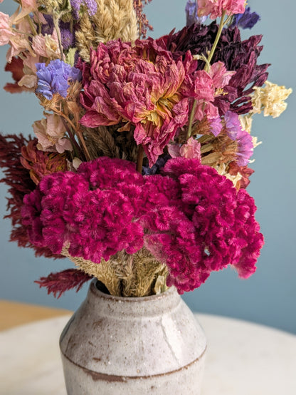 Small Vase Dried Flower Arrangement