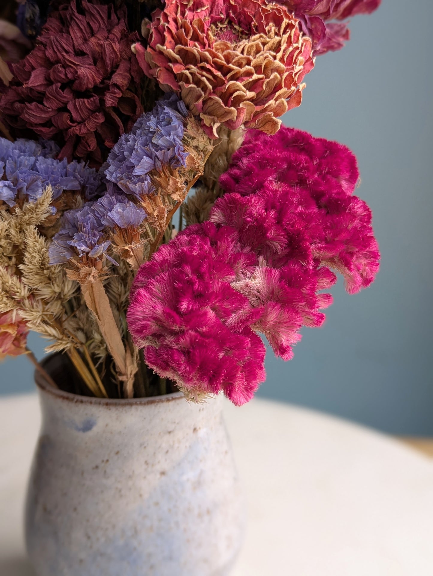 Small Vase Dried Flower Arrangement