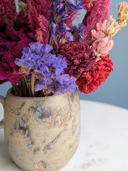 Small Pitcher Dried Flower Arrangement