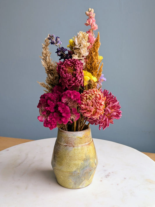 Small Vase Dried Flower Arrangement