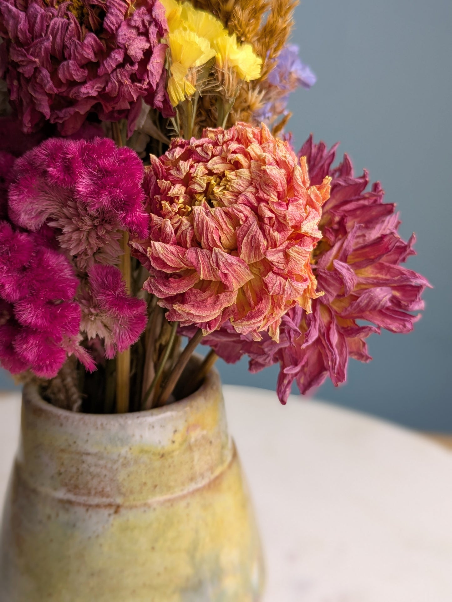 Small Vase Dried Flower Arrangement