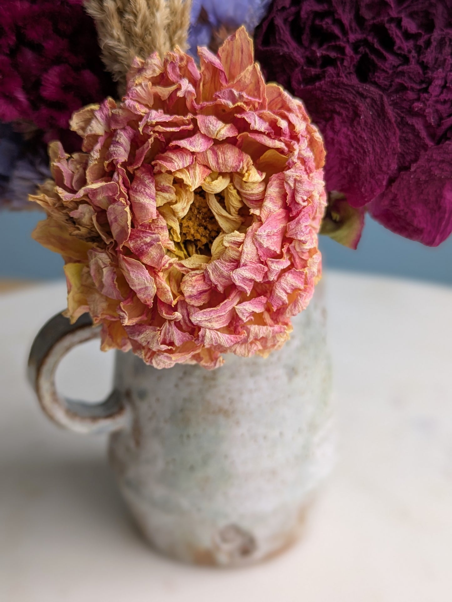 Tiny Pitcher Dried Flower Arrangement