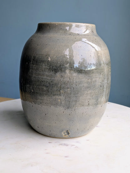 Large Round Striped Vase 6.6"