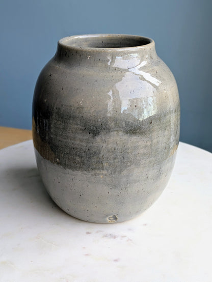 Large Round Striped Vase 6.6"