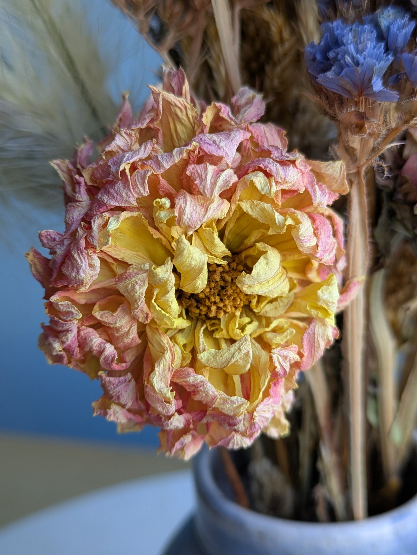 Small Vase Dried Flower Arrangement