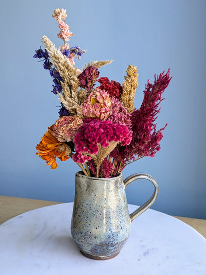 Small Pitcher Dried Flower Arrangement