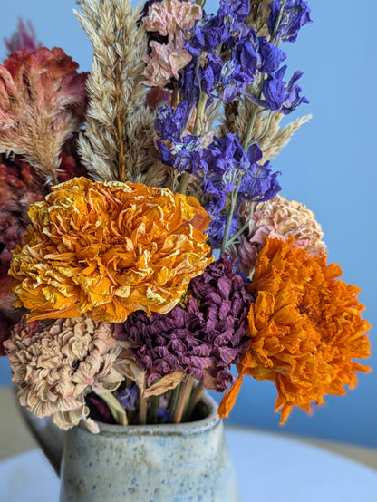Small Pitcher Dried Flower Arrangement