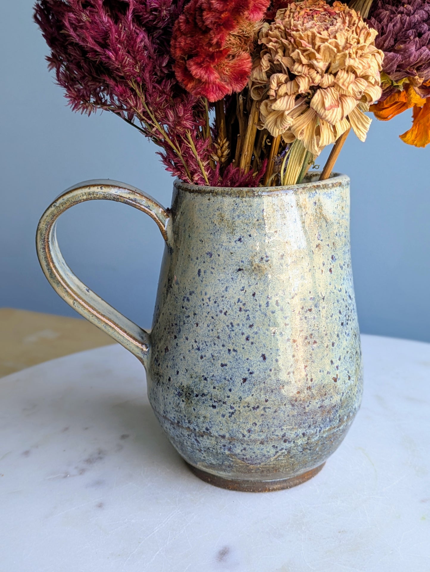 Small Pitcher Dried Flower Arrangement