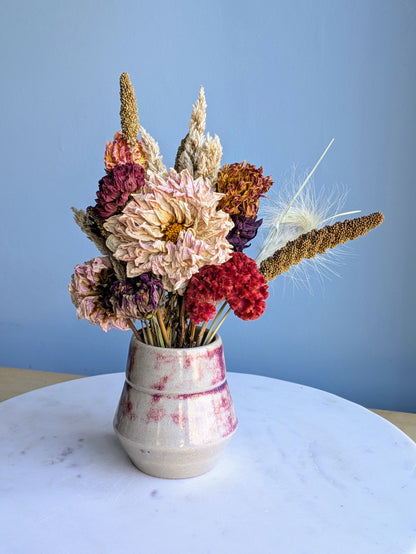 Small Vase Dried Flower Arrangement