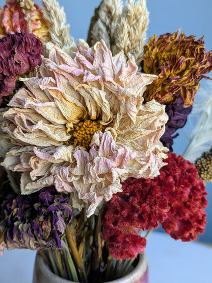 Small Vase Dried Flower Arrangement