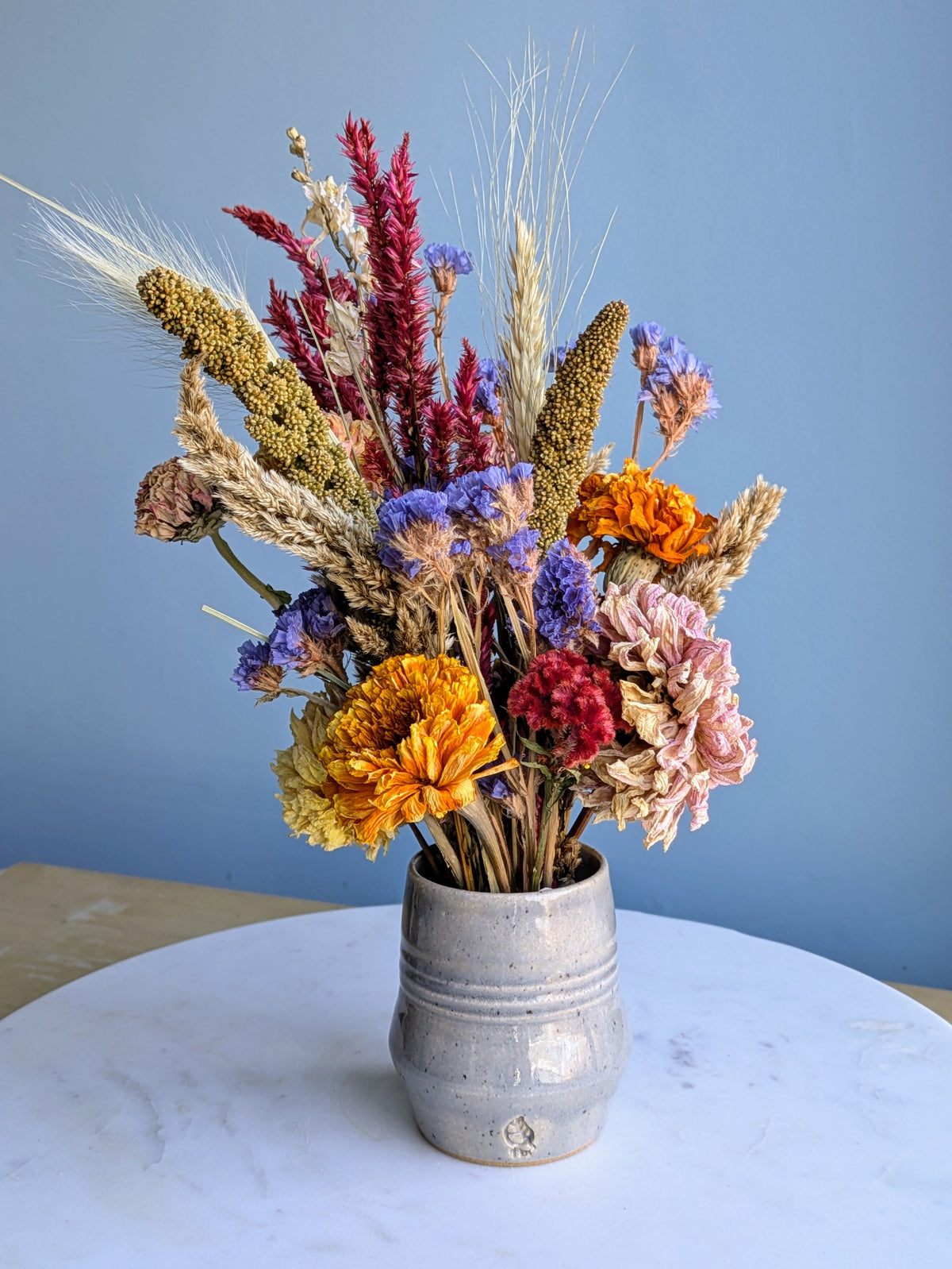 Small Vase Dried Flower Arrangement