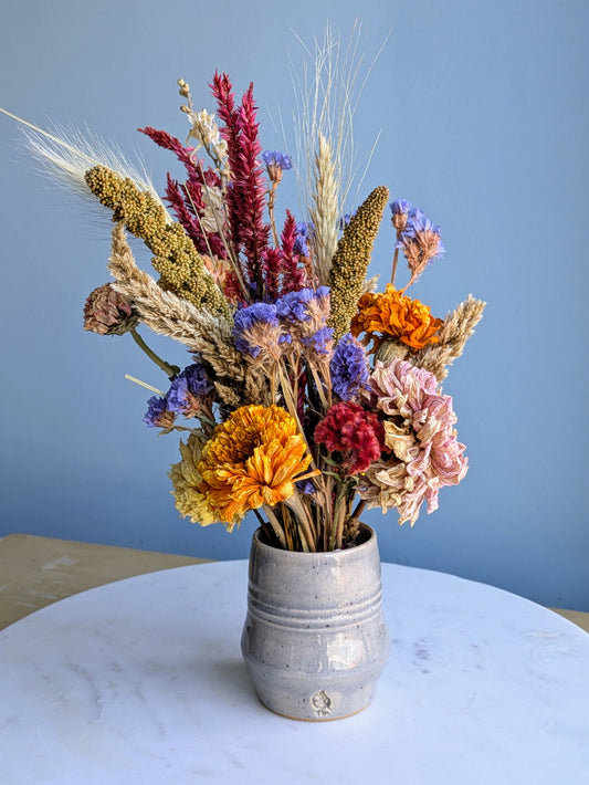 Small Vase Dried Flower Arrangement