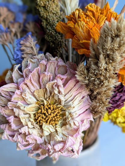 Small Vase Dried Flower Arrangement