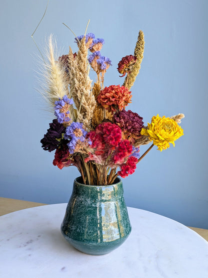 Small Vase Dried Flower Arrangement