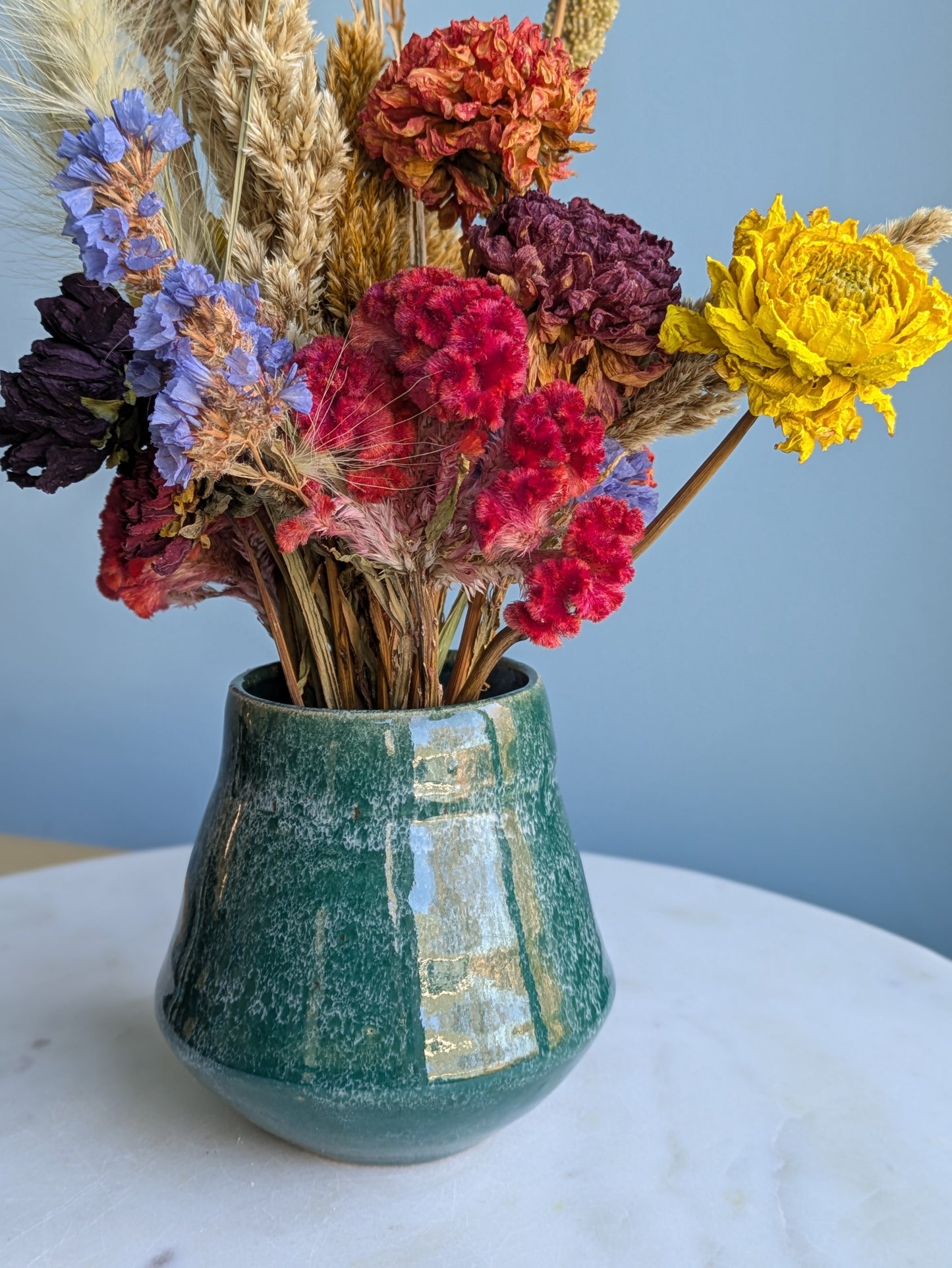 Small Vase Dried Flower Arrangement