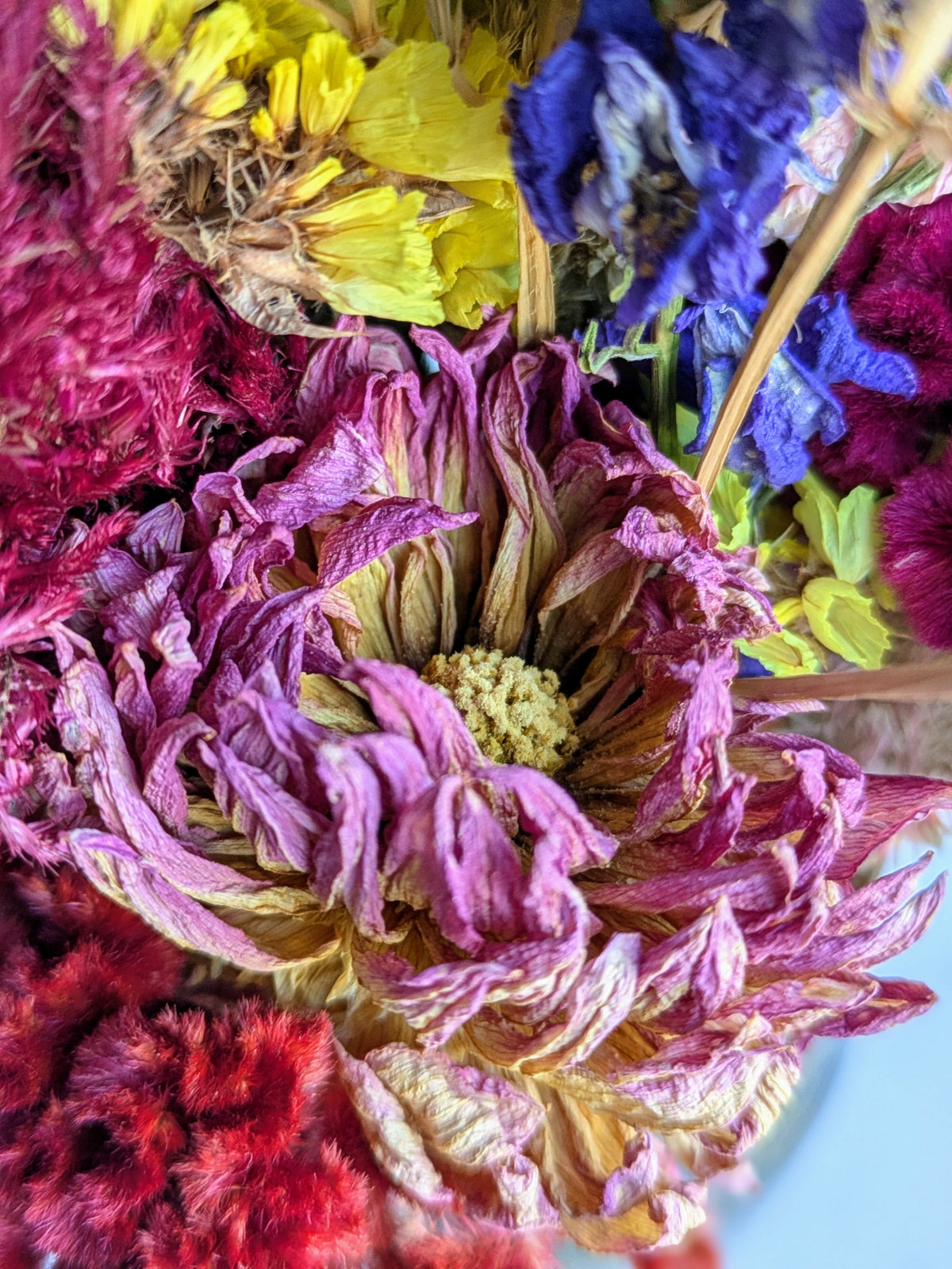 Small Vase Dried Flower Arrangement