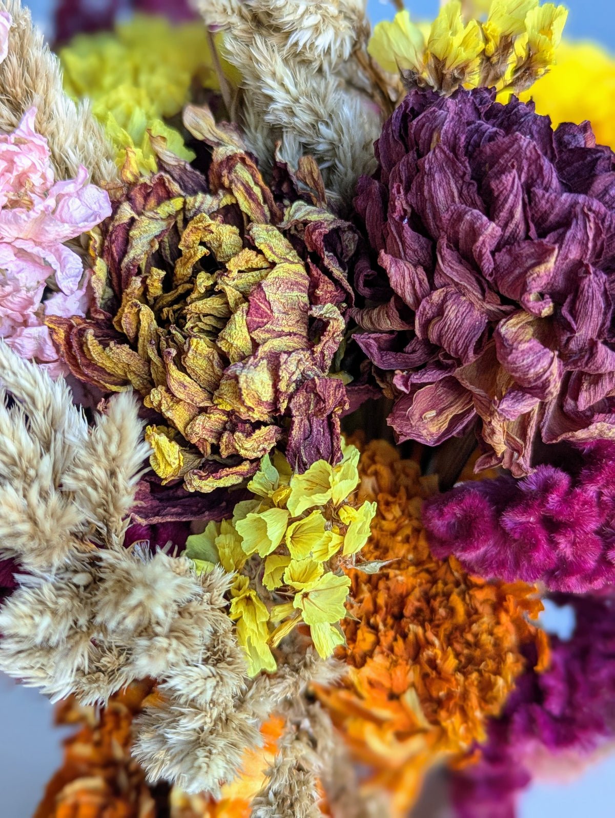 Small Vase Dried Flower Arrangement