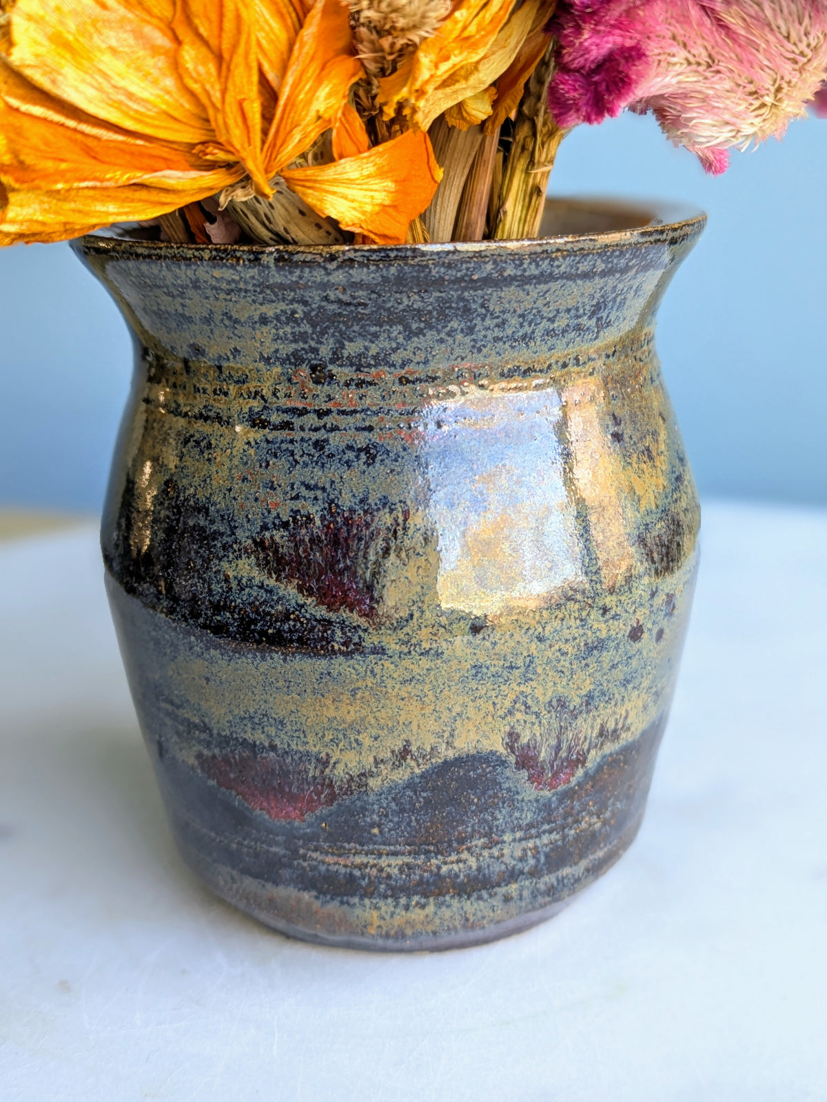 Small Vase Dried Flower Arrangement
