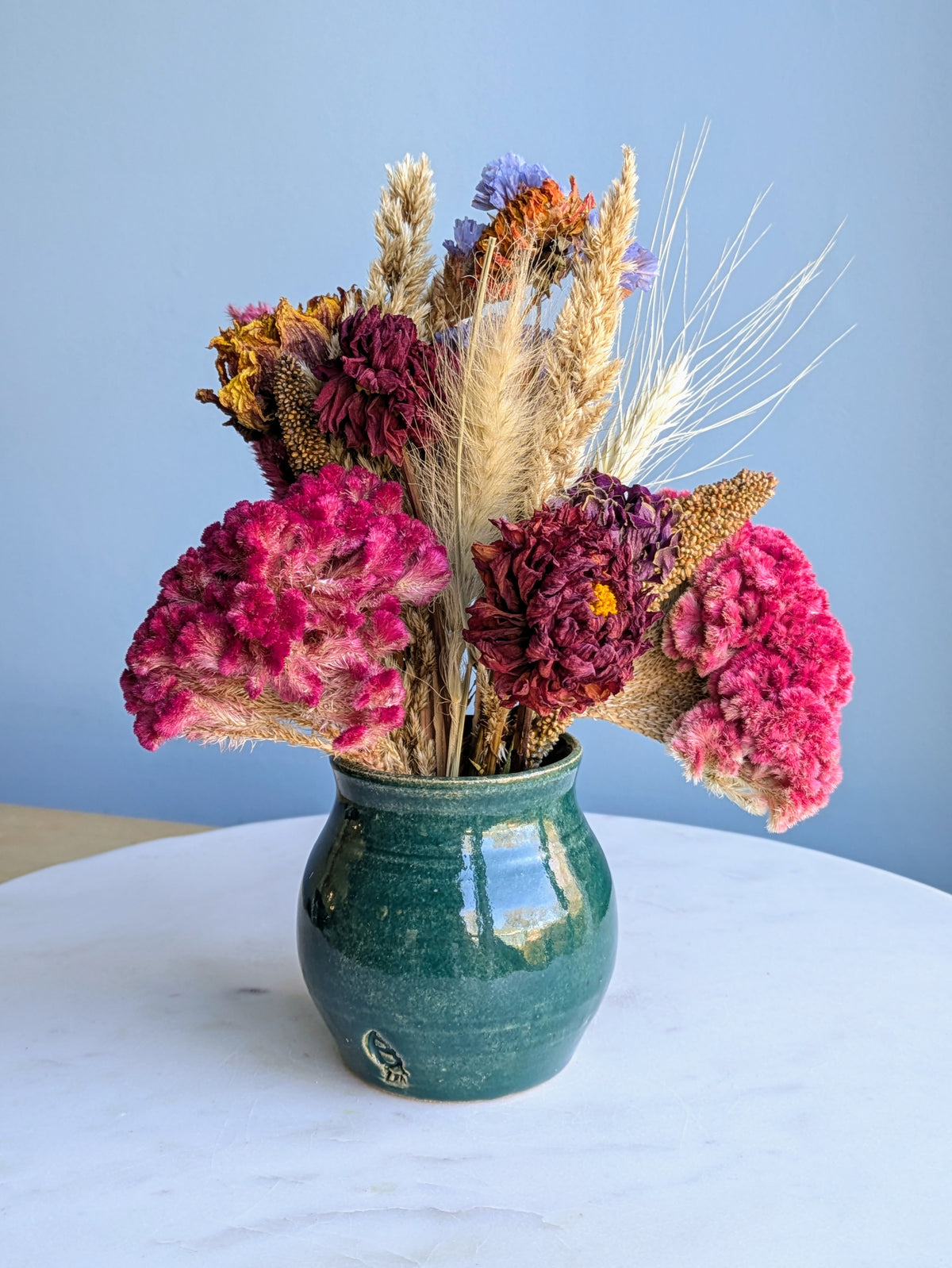 Small Vase Dried Flower Arrangement