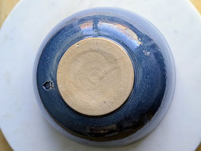 Large Two-Tone Blue Bowl