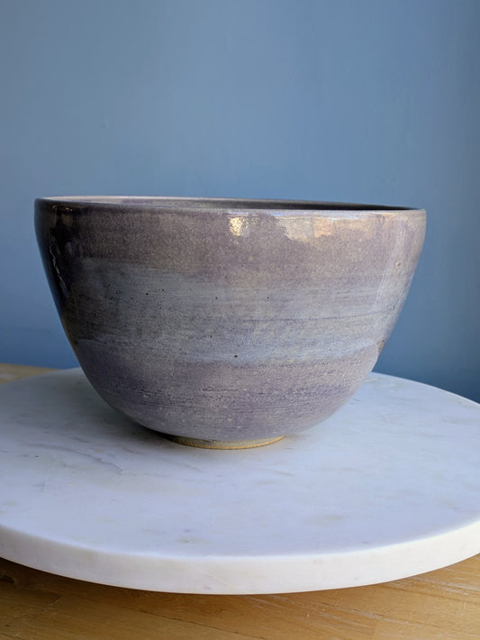 Large Lilac Stripe Bowl
