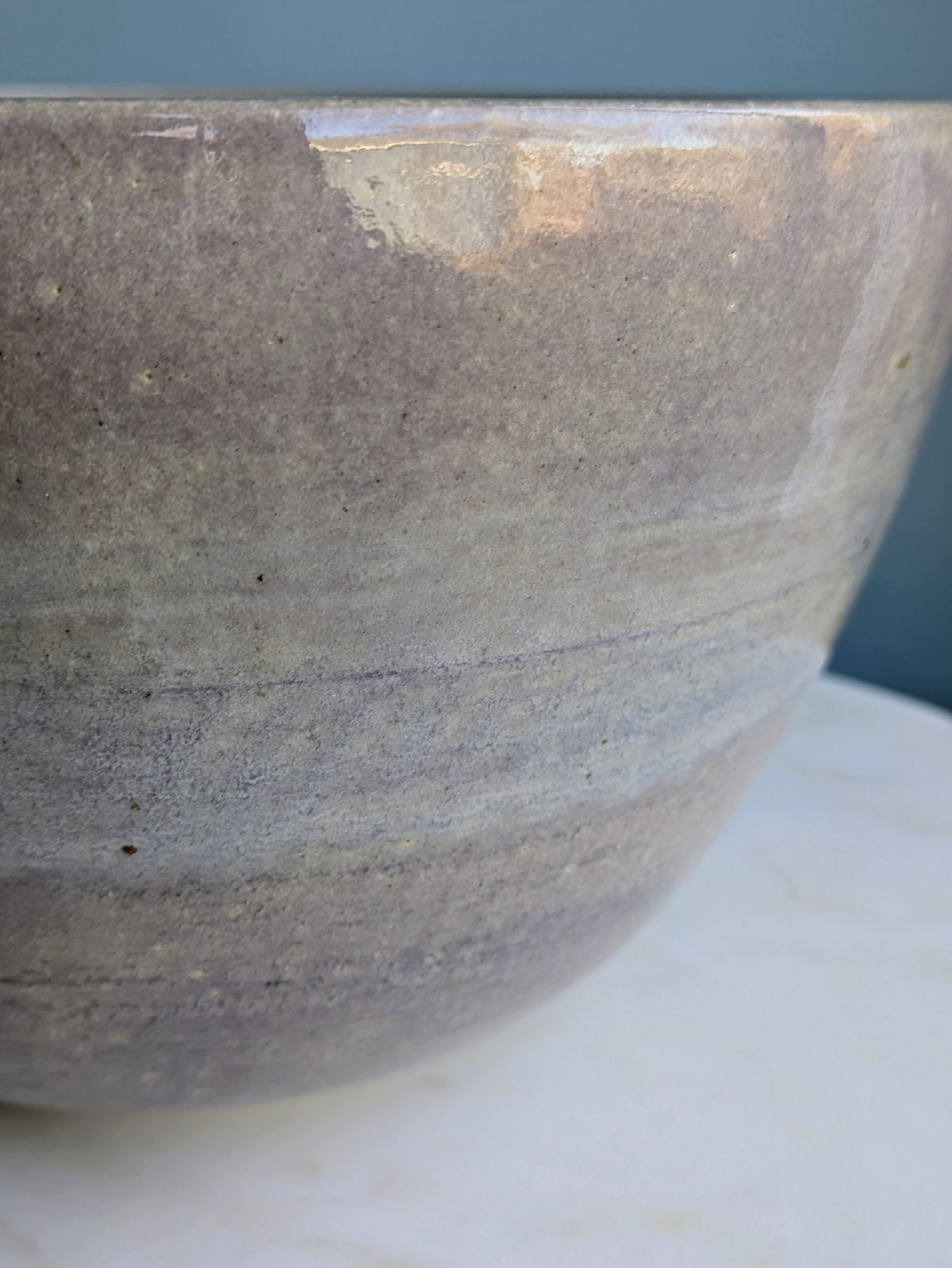 Large Lilac Stripe Bowl