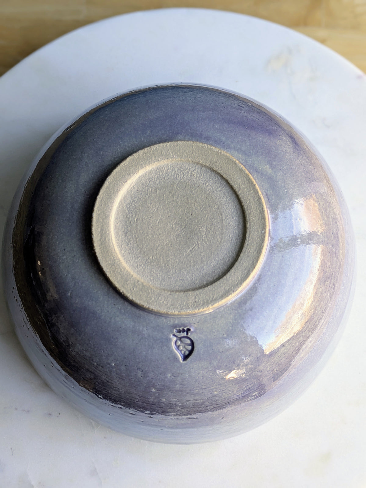 Large Lilac Stripe Bowl