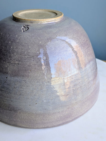 Large Lilac Stripe Bowl