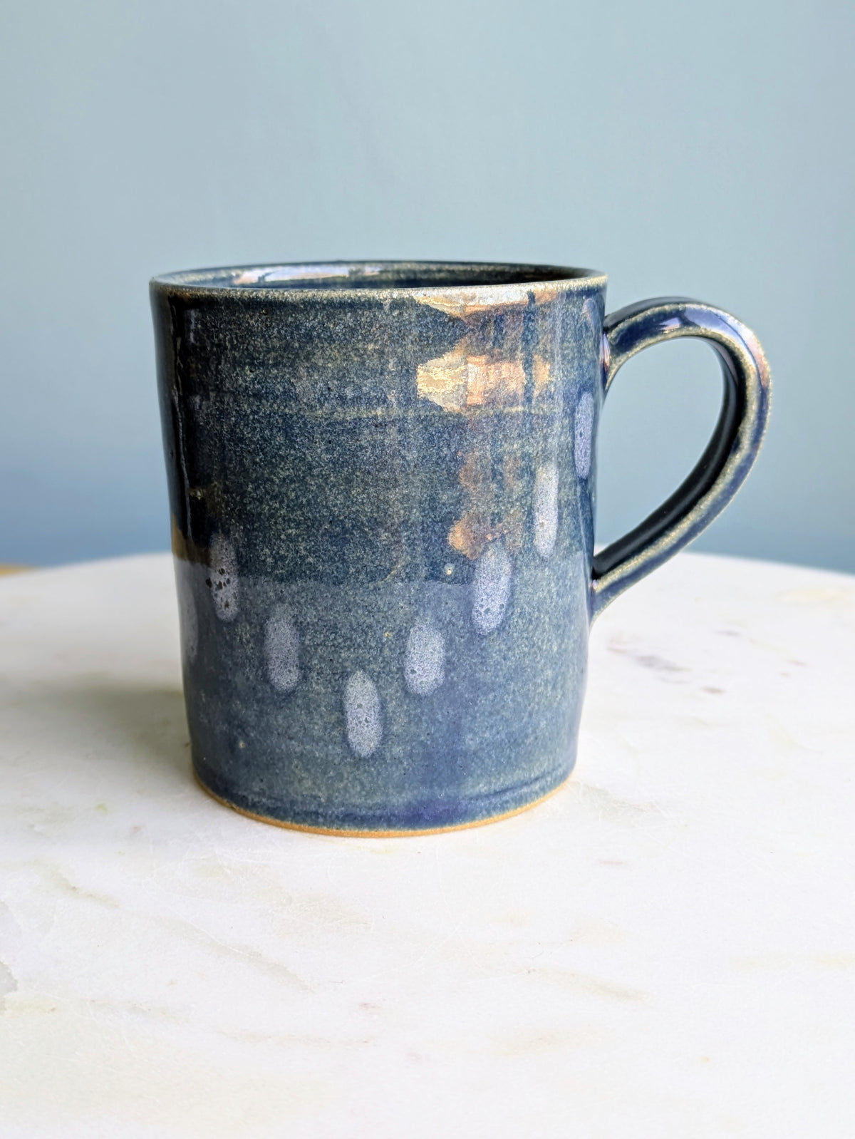 Blue Little Stripes Mug 3-4"