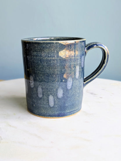 Blue Little Stripes Mug 3-4"